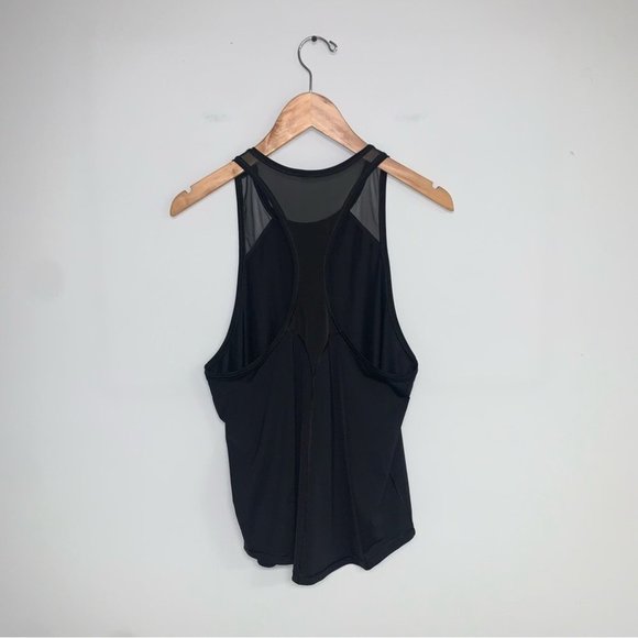 Victoria's Secret Sport  Tank Top High Neck Mesh Black Sleeveless Size Medium - Picture 6 of 6